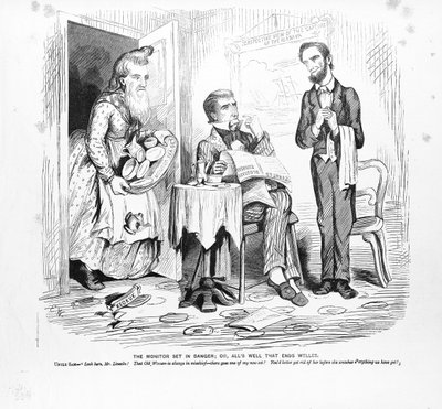 Le Monitor mis en danger, ou, tout est bien qui finit bien, vers 1862 - American School
