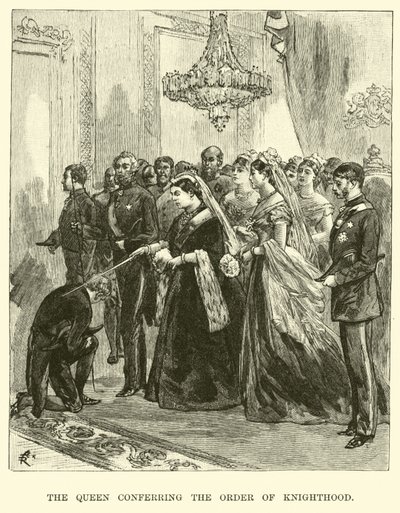 La Reine conférant l
