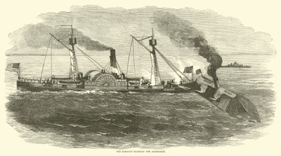 Le Sassacus éperonnant l