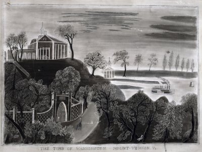 La tombe de Washington, Mount Vernon, Va., après 1807 - American School