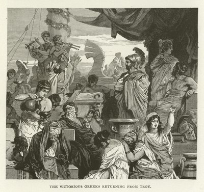 Les Grecs victorieux revenant de Troie - American School