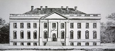 La Maison Blanche en 1807 (gravure) - American School