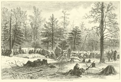 La Wilderness, scène de la mort de Wadsworth, mai 1864 - American School