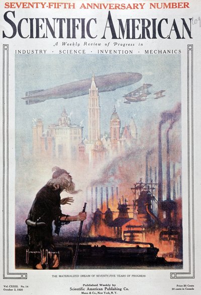Le rêve réalisé de 75 ans de progrès - dans « Scientific American » du 02/10/1920 - American School