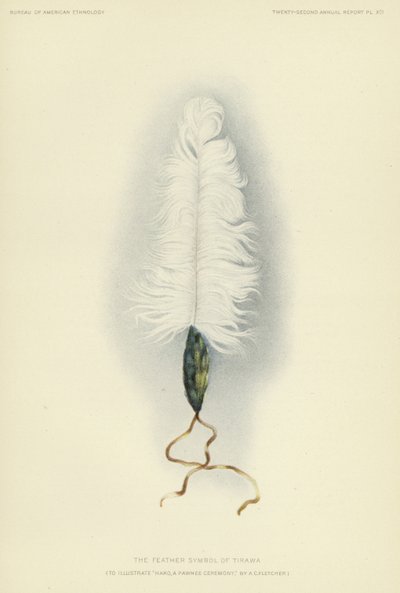 Le symbole de la plume de Tirawa (lithographie couleur) - American School