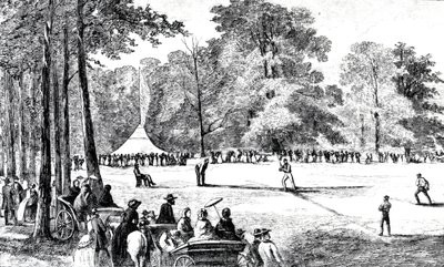La première convention des clubs de baseball, New York, 1857 - American School