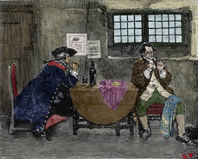 Le pirate Henry Every (John Avery, Long Ben, Benjamin Bridgeman) (? -1695) vend des bijoux récupérés lors d