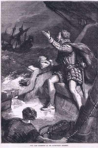 Les derniers moments de Sir Humphrey Gilbert, illustration de Cassell