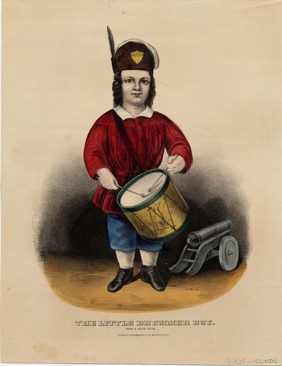Le petit tambour : rub-a-dub-dub, pub. par Currier & Ives, vers 1860 - American School