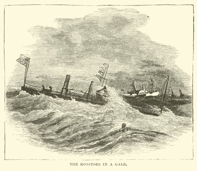 Les monitors dans une tempête, décembre 1864 - American School