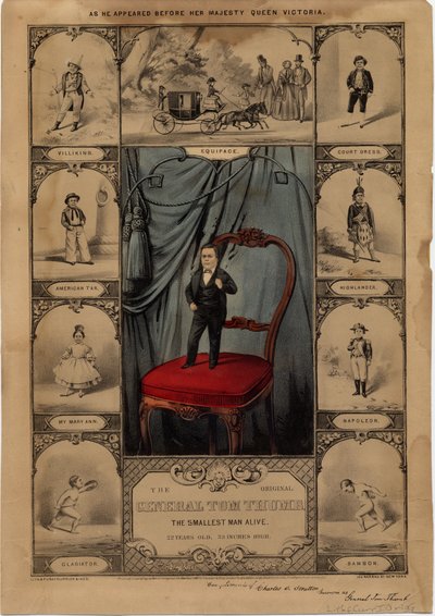 Le général Tom Pouce original: le plus petit homme vivant - American School