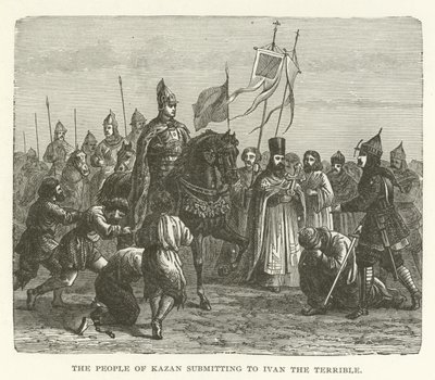 Le peuple de Kazan se soumet à Ivan le Terrible - American School