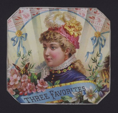 Three Favorites, étiquette de cigare - American School