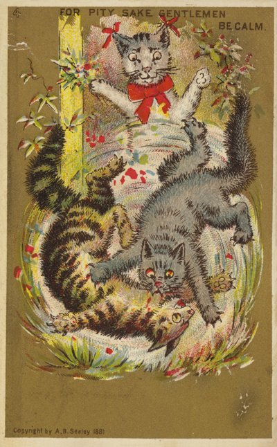 Trois chats joueurs - American School