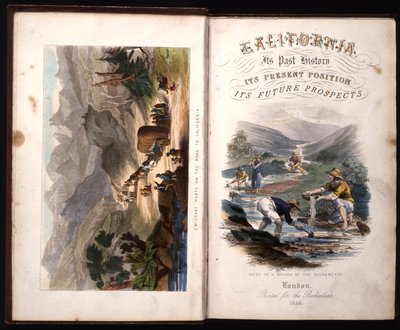 Page de titre de California, its past history, its present position, its future prospects par G.A. Fleming, 1850 - American School