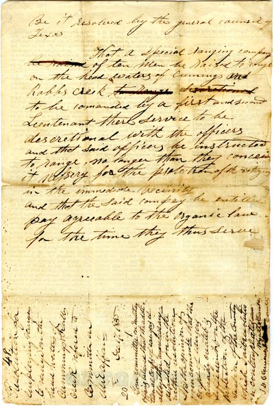 Au peuple du Texas concernant le siège de la garnison mexicaine à San Antonio de Bexar, 10 décembre 1835 - American School