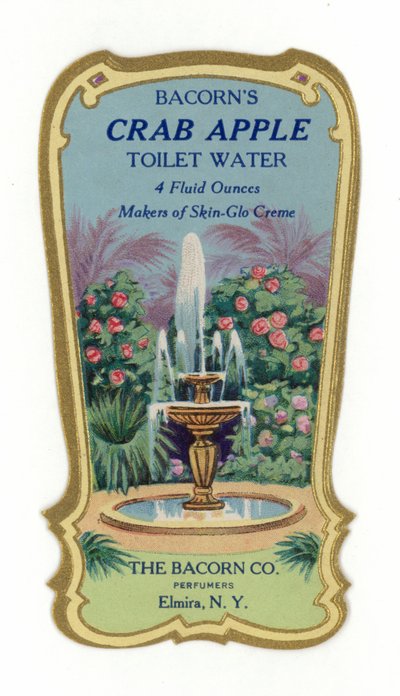 Étiquette Eau de Toilette, Pomme de Crabe - American School
