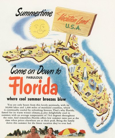 Carte touristique de la Floride - American School