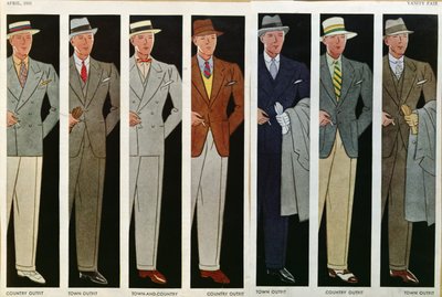 Tenues de ville et de campagne, de Vanity Fair, avril 1931 - American School