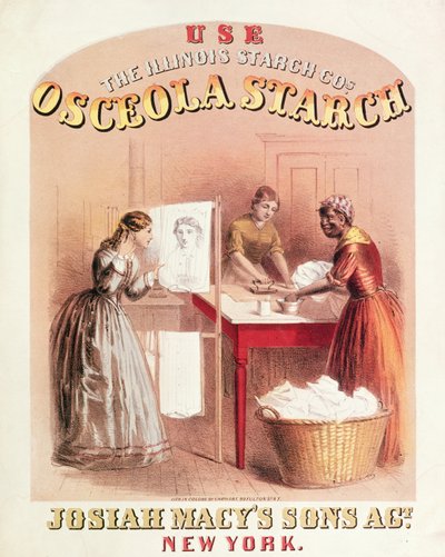 Carte de visite pour Osceola starch - American School