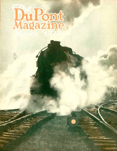 Train, couverture du DuPont Magazine, mars 1923 - American School