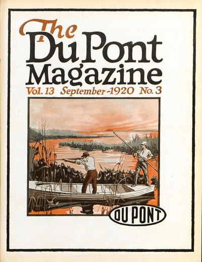 Tir au piège, couverture du DuPont Magazine, septembre 1920 - American School