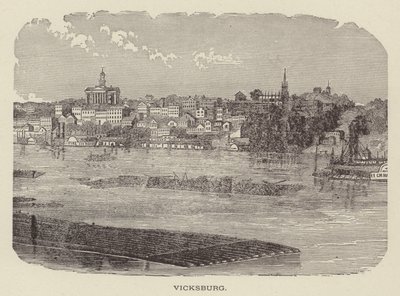 Vicksburg, Mississippi, États-Unis (gravure) - American School