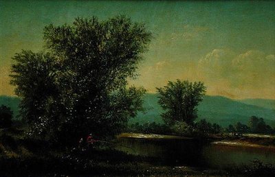 Vue sur Little River Stowe, Vermont - American School