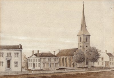 Vue de Petersburg, Virginie (aquarelle sur papier) - American School