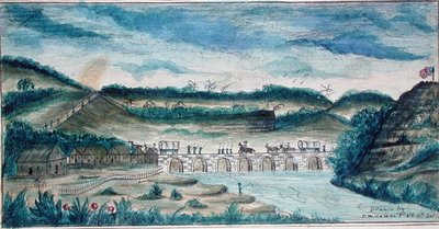 Vue du pont national à Santa Fe, Mexique - American School
