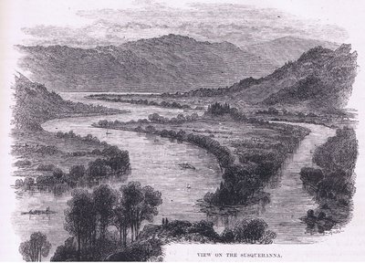 Vue de la Susquehanna, illustration de Cassell