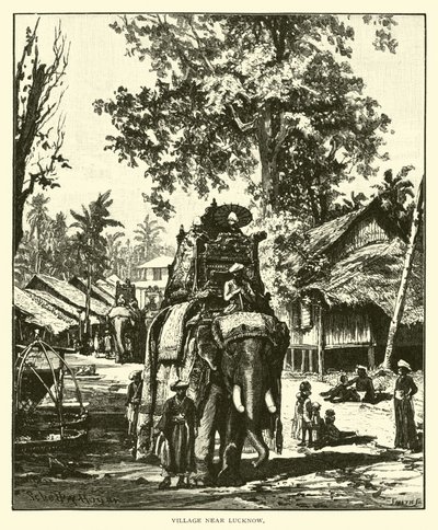Village près de Lucknow - American School