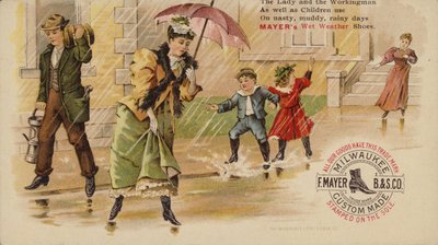 Marcher et sauter sous la pluie - American School