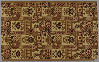 Papier peint, motif, ca. 1885 - American School
