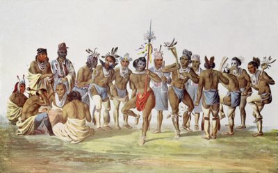Danse de guerre des Sauks et des Renards, illustration de 