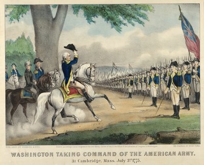 Washington prenant le commandement de l