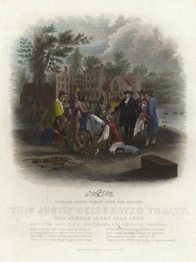 Le traité de William Penn avec les Indiens - American School