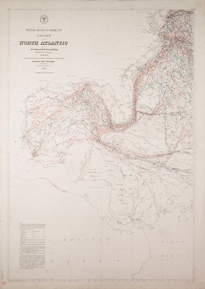 Carte des vents et des courants de l