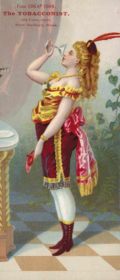 Femme buvant - American School