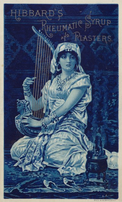 Femme jouant de la harpe - American School