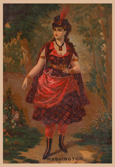 Femme en rouge - American School