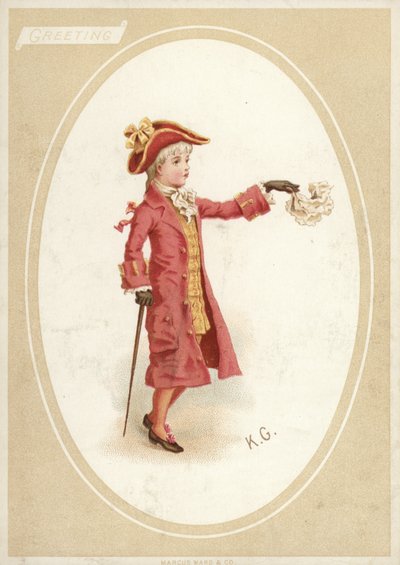 Jeune garçon en costume du XVIIIe siècle - American School