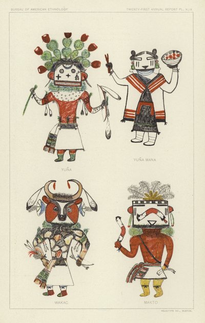 Yuna, Yuna Mana, Wakac, Makto (lithographie couleur) - American School