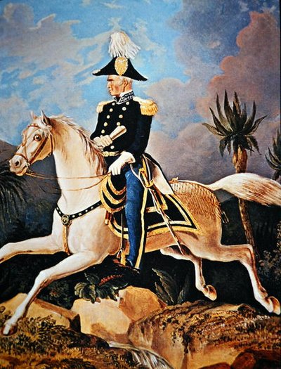 Zachary Taylor (lithographie en couleur) - American School