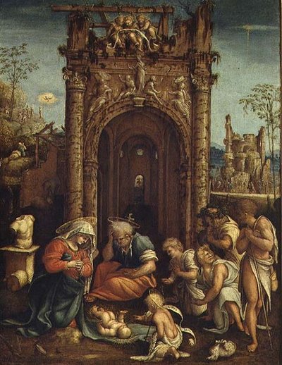 Adoration des bergers, c.1530 - Amico Aspertini