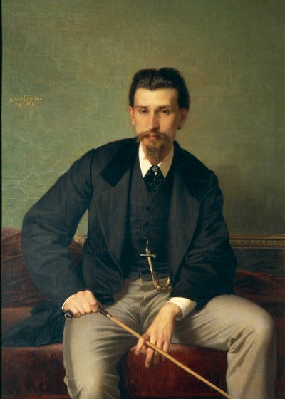 Portrait du peintre Augusto Betti - Amos Cassioli