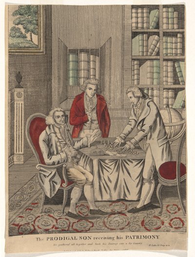 Le Fils prodigue recevant son patrimoine - Amos Doolittle