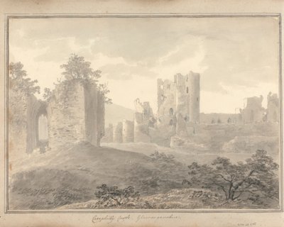 Vues en Angleterre, Écosse et Pays de Galles : Château de Caerphilly, Glamorganshire - Amos Green