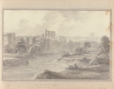 Vues en Angleterre, Écosse et Pays de Galles : Château de Chepstow, 15 octobre 1802 - Amos Green