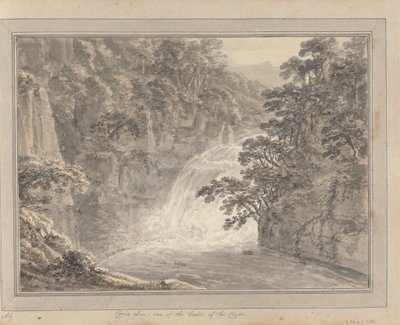 Vues en Angleterre, Écosse et Pays de Galles : Tour en Écosse ; Corie Lin ; une des chutes de la Clyde - Amos Green